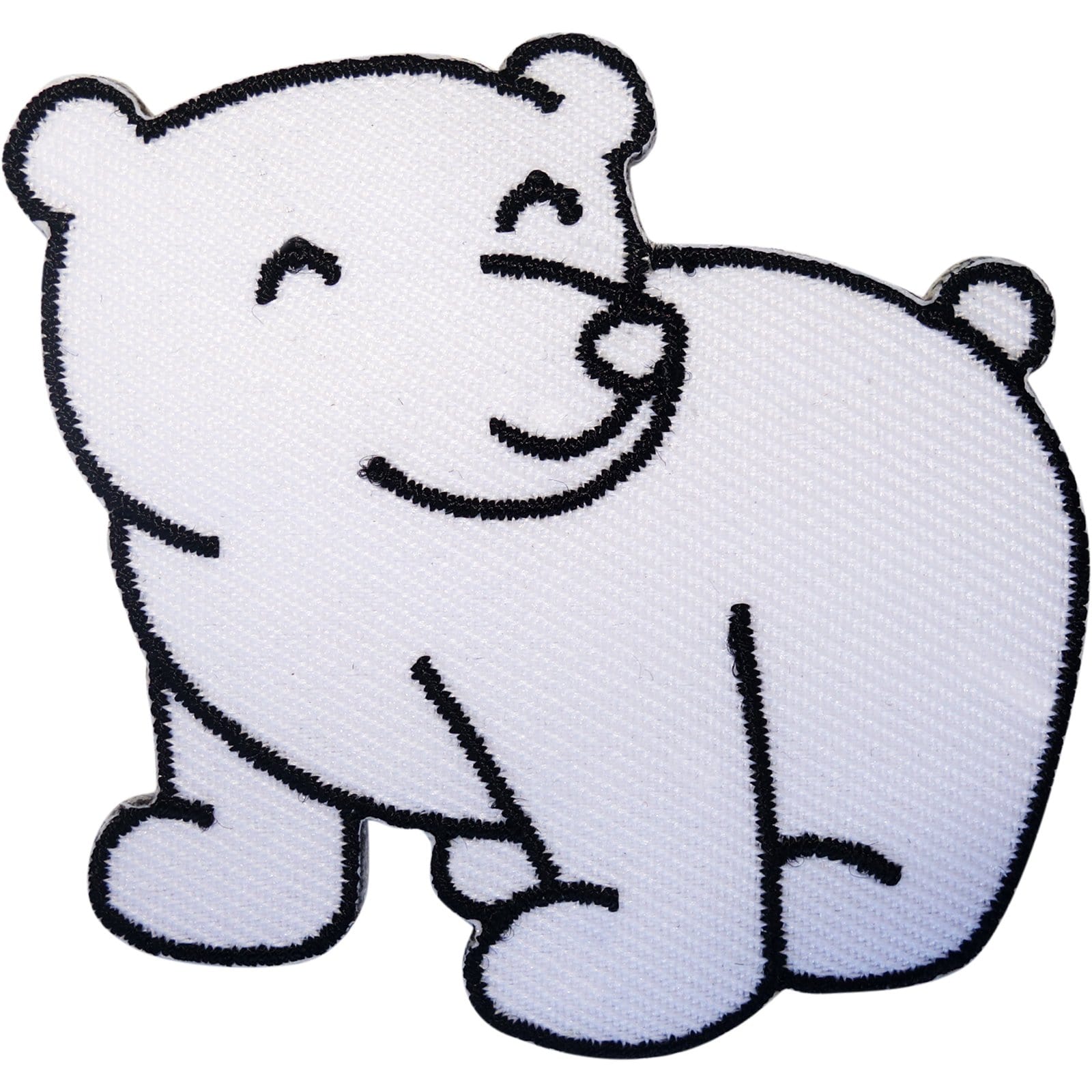 Polar Bear Patch Iron Sew On T Shirt Clothes Bag Animal White Embroidered Badge