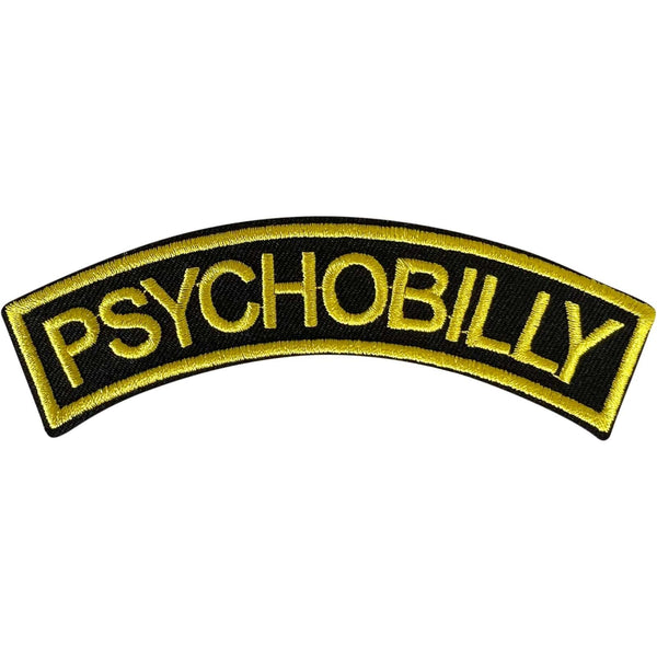Psychobilly Patch Iron Sew On Clothes Bag Rockabilly Punk Rock Embroidered Badge