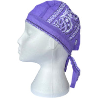 Purple Bandana Zandana Hairband Headband Headscarf Durag Hair Head Band Hat Cap