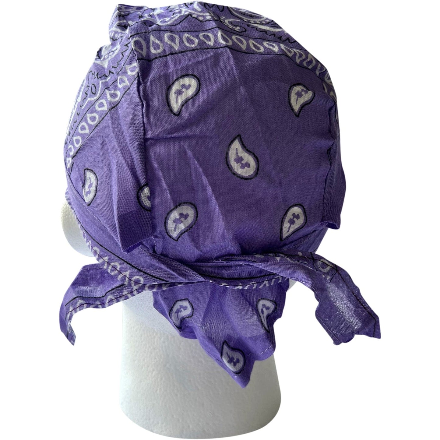 Purple Bandana Zandana Hairband Headband Headscarf Durag Hair Head Band Hat Cap