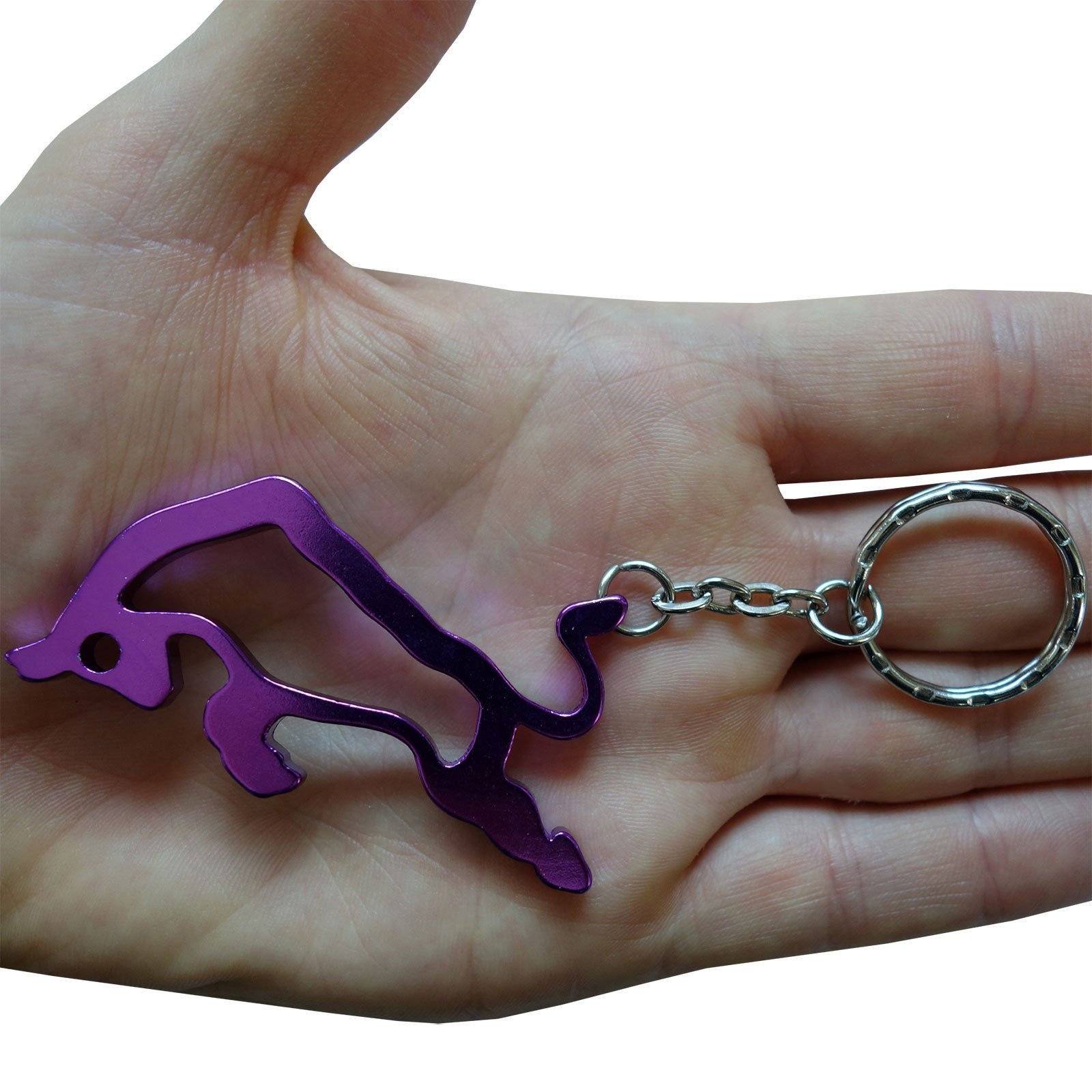 Purple Bull Bottle Opener Keyring Keychain Keyfob Girls Womens Ladies Childrens