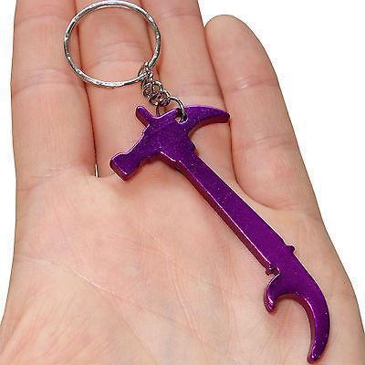 Purple Claw Hammer Key Ring Chain Fob Bottle Opener Keyring Keychain Bag Charm Purple Claw Hammer Key Ring Chain Fob Bottle Opener Keyring Keychain Bag Charm