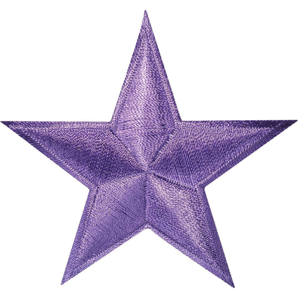 Purple Lavender Embroidered Star Patch Badge Iron Sew On Jacket Jeans Shirt Bag