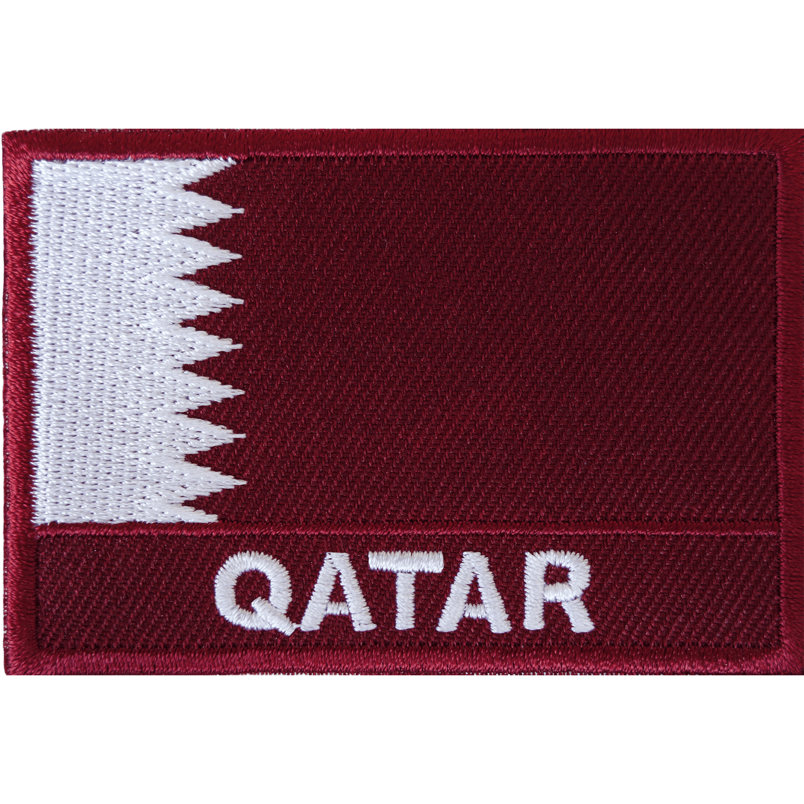 Qatar Flag Iron On Patch Sew On Clothes Middle East Doha Arab Embroidered Badge