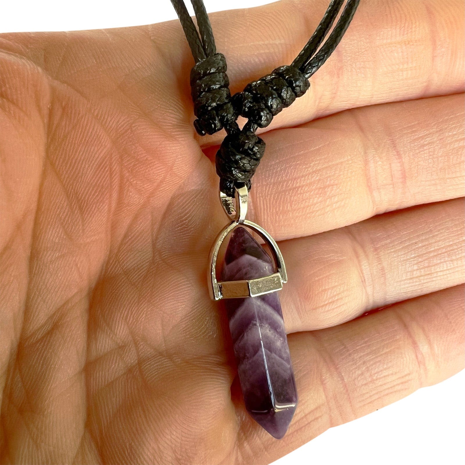 Dropship Fashion 16mm Natural Obsidian Pendant Amethyst Necklace For Men  And Women to Sell Online at a Lower Price | Doba