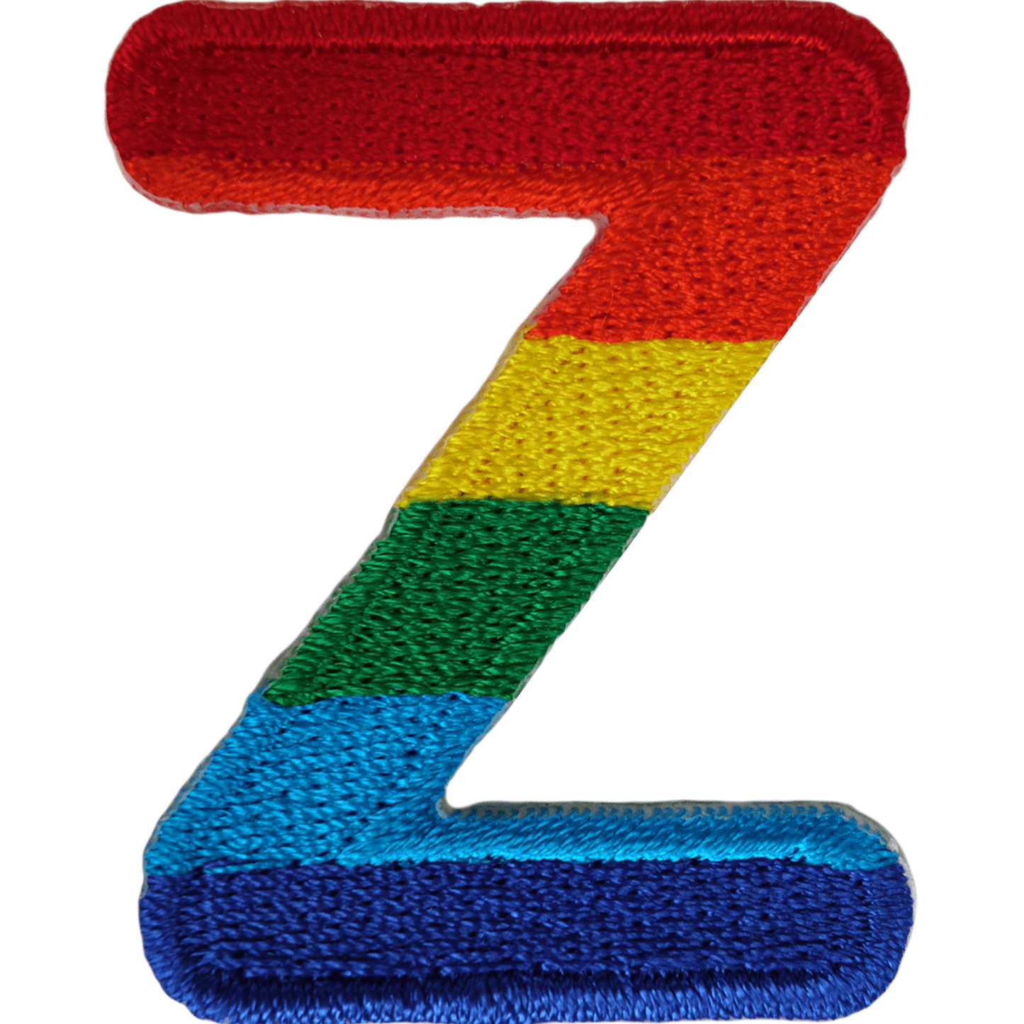 Rainbow Letter Number Iron Sew On Patches Badges Name A-Z Letters Numbers Patch