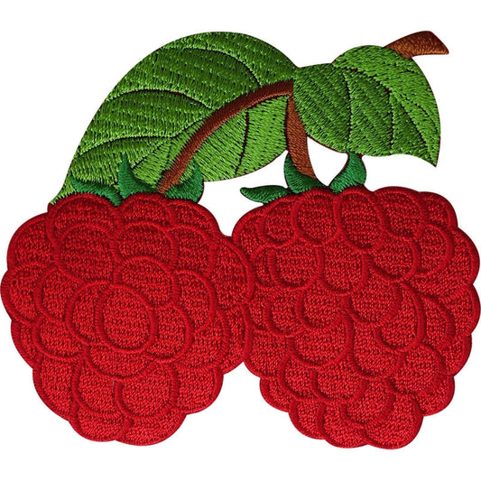 Raspberry Patch Embroidered Iron Sew On Clothes Fruit Badge Embroidery Applique