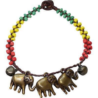 Rasta Ankle Bracelet Elephant Bead Foot Anklet Chain Reggae Mans Woman Jewellery
