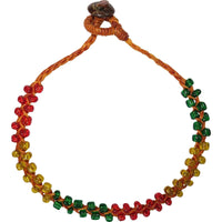 Rasta Anklet Beads Foot Chain Beaded Ankle Bracelet Mens Womens Ladies Jewellery
