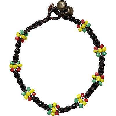 Rasta Floral Flower Beads Ankle Bracelet Foot Anklet Chain Indian Charm Jewelry Rasta Floral Flower Beads Ankle Bracelet Foot Anklet Chain Indian Charm Jewelry