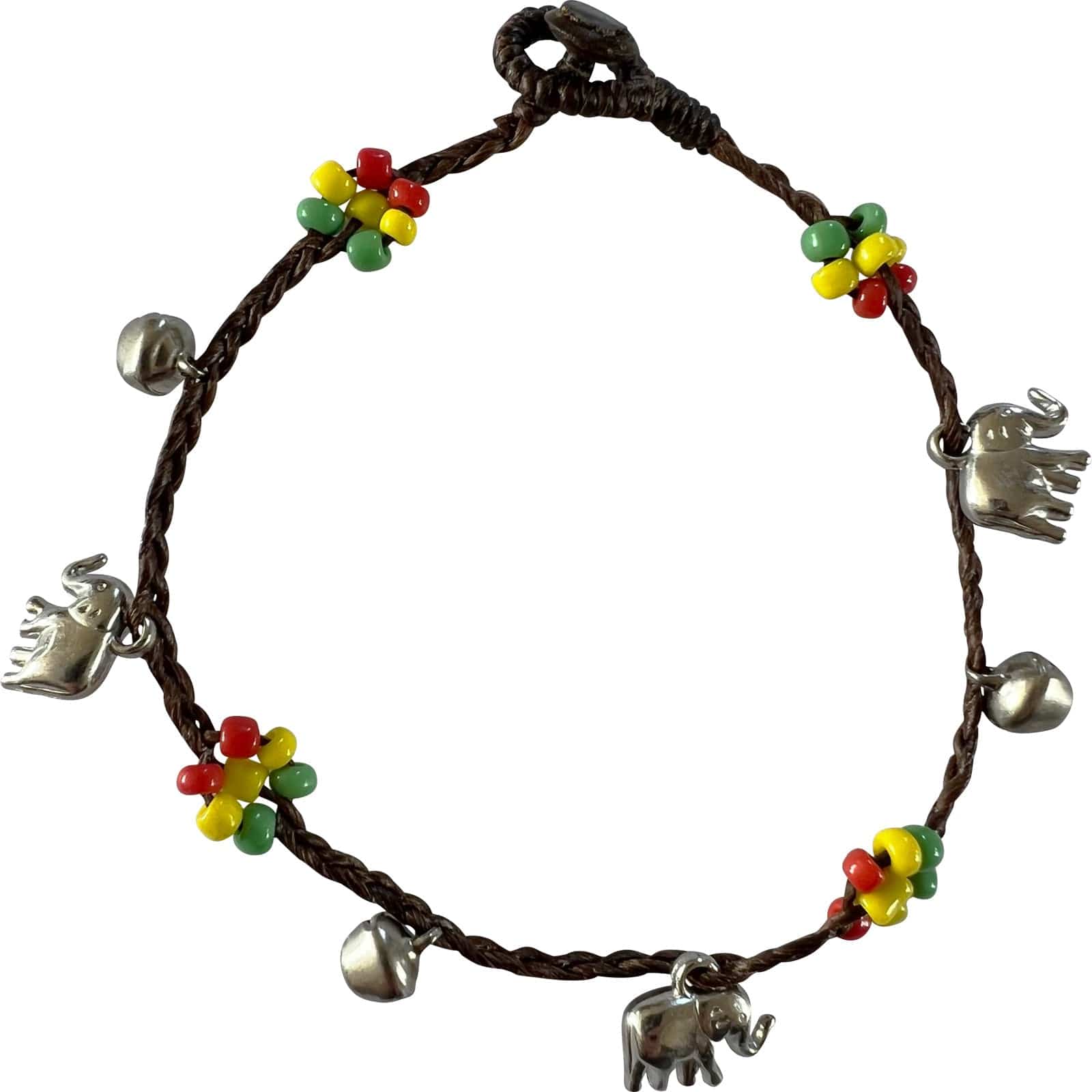 Rasta Flower Elephant Beads Ankle Bracelet Foot Anklet Chain Reggae Jewellery