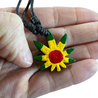Rasta Marijuana Cannabis Leaf Pendant Necklace Cord Chain Mens Womens Jewellery
