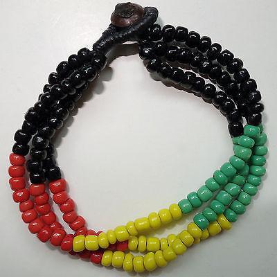 Rasta Reggae Friendship Bracelet Wristband Bob Marley Hippie Charm Cuff Bangle