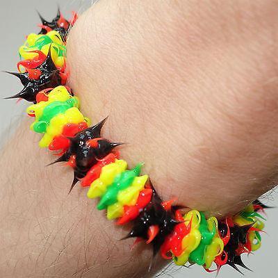 Rasta Reggae Rubber Silicone Wristband Bracelet Bangle Man Woman Girls Boys Kids