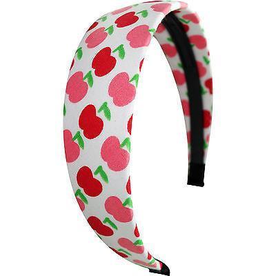 Red Apples White Hairband Headband Alice Hair Band Girls Womens Kids Accessories Red Apples White Hairband Headband Alice Hair Band Girls Womens Kids Accessories