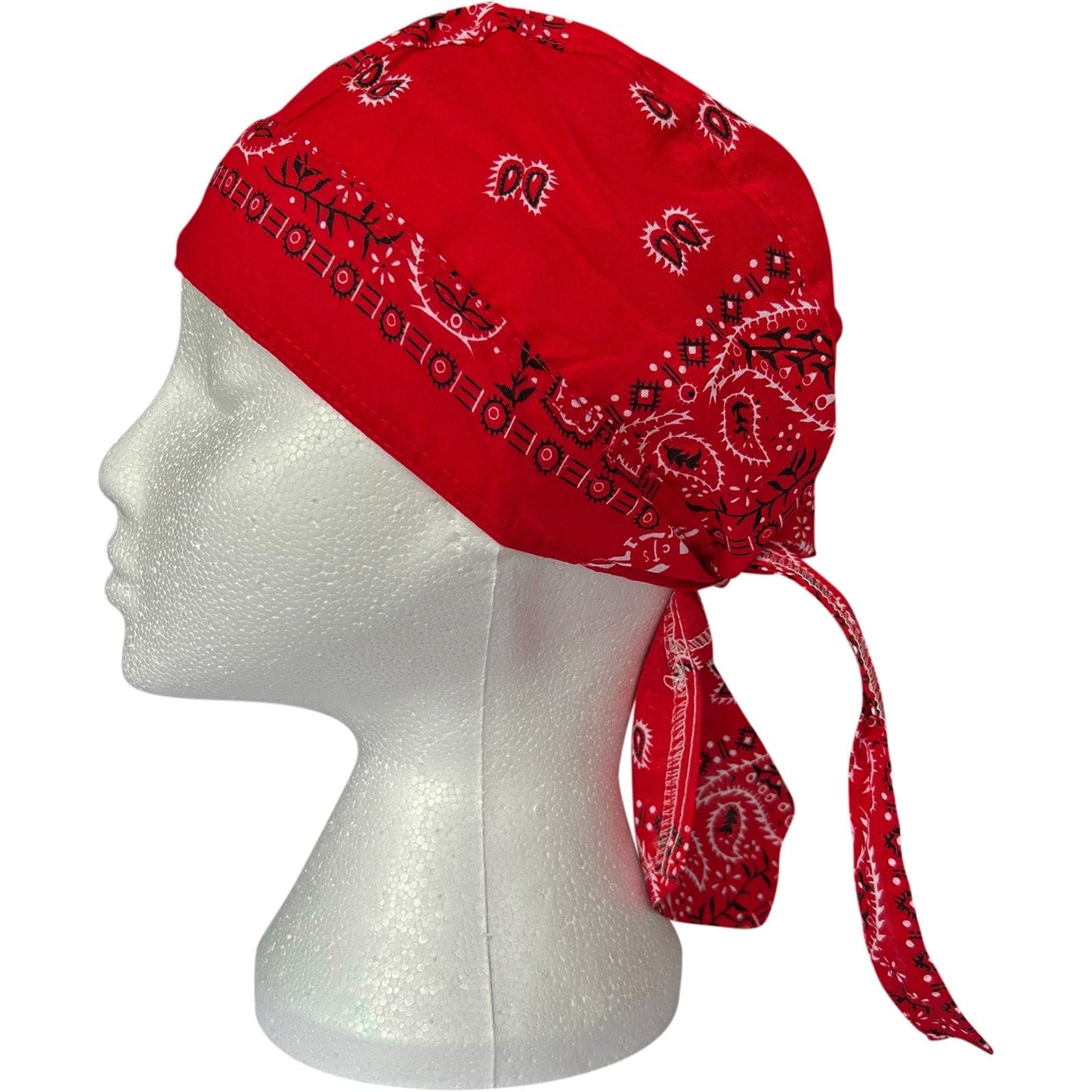 Red Bandana Zandana Hairband Headband Headscarf Durag Hair Head Band Sun Hat Cap