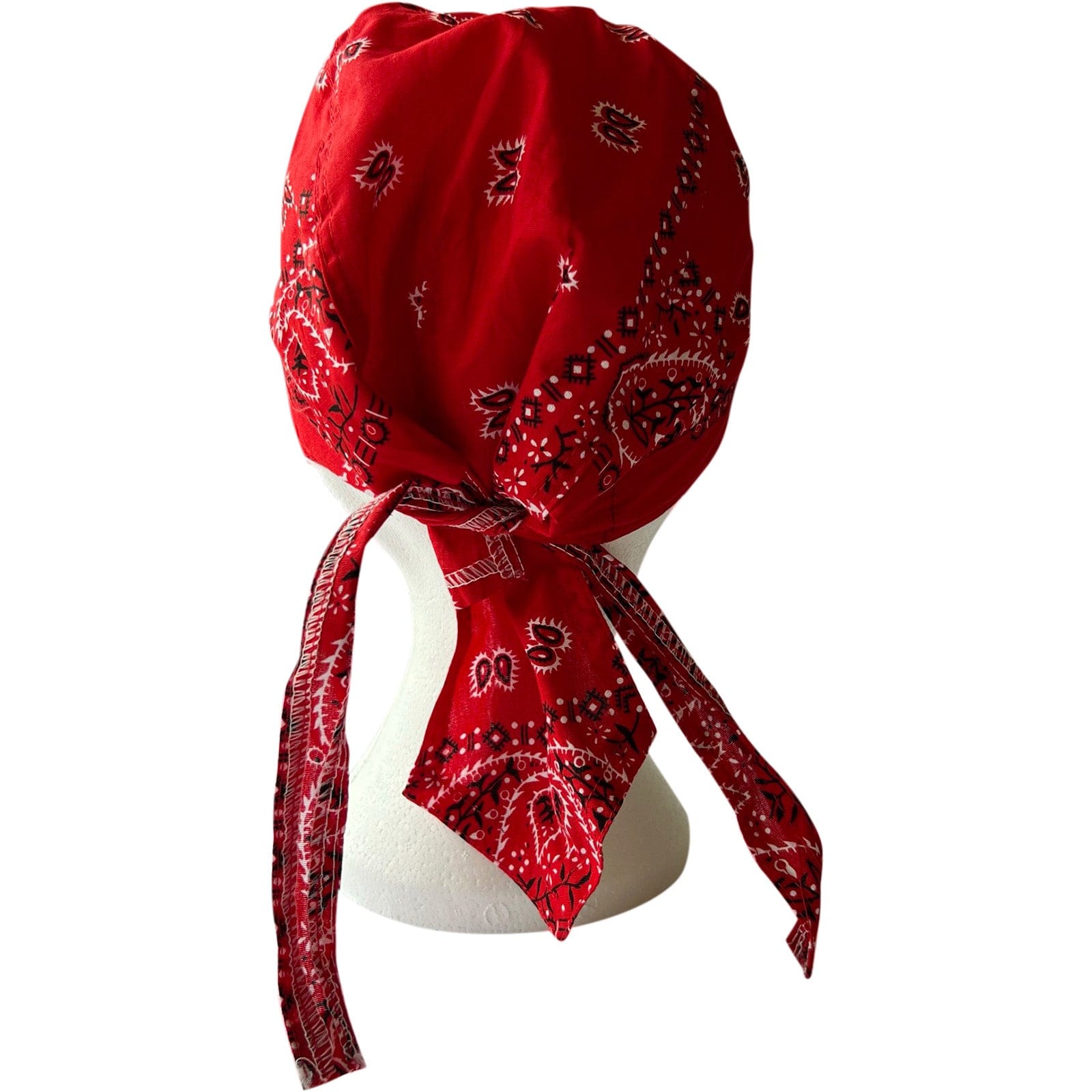 Red Bandana Zandana Hairband Headband Headscarf Durag Hair Head Band Sun Hat Cap