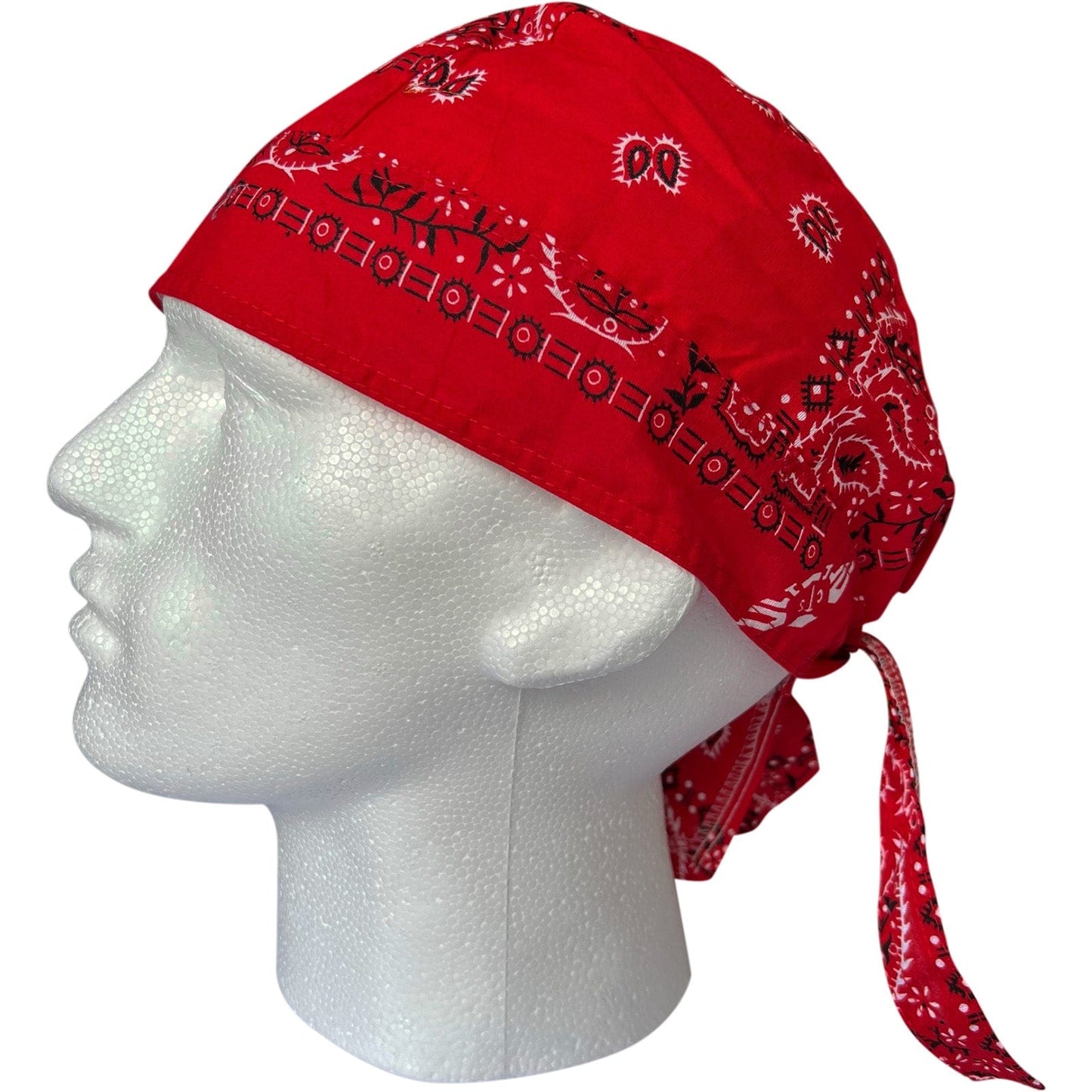 Red Bandana Zandana Hairband Headband Headscarf Durag Hair Head Band Sun Hat Cap