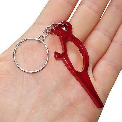 Red Bird Key Ring Chain Fob Beer Bottle Opener Keyring Keychain Bag Charm Toy