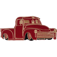 Red Pickup Truck Patch Iron Sew On Clothes Embroidery Applique Embroidered Badge