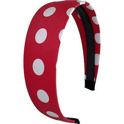Red White Polka Dot Hairband Headband Alice Hair Band Girls Womens Accessories Red White Polka Dot Hairband Headband Alice Hair Band Girls Womens Accessories