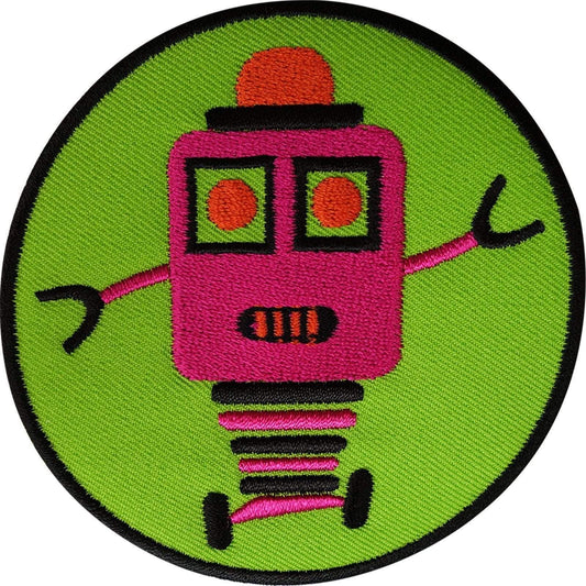 Robot Patch Embroidered Badge Embroidery Applique Iron Sew On T Shirt Bag Jacket