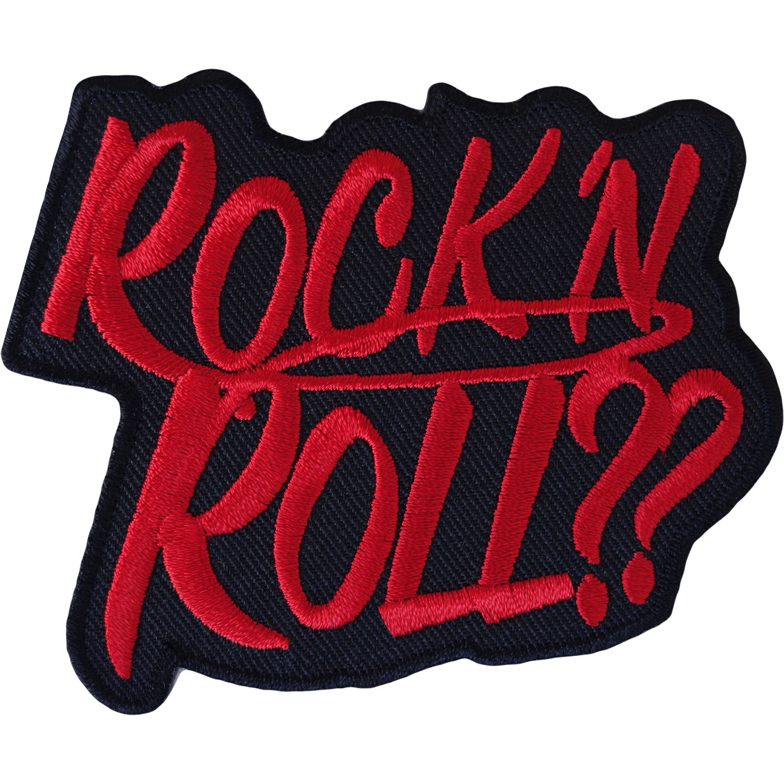 Rock N Roll Iron On Patch And Sew On T Shirt Clothes Bag Music Embroidered Badge