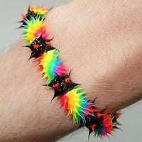 Rubber Silicone Rainbow Wristband Charm Bracelet Bangle Gay Pride Lesbian LGBT Rubber Silicone Rainbow Wristband Charm Bracelet Bangle Gay Pride Lesbian LGBT