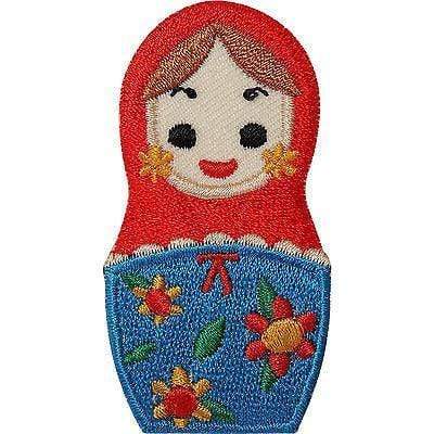 Russian Doll Embroidered Iron / Sew On Patch T Shirt Jeans Dress Skirt Bag Badge