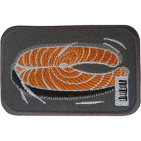 Salmon Iron Sew On Clothes Bag Patch Japanese Sushi Chef Fish Embroidered Badge