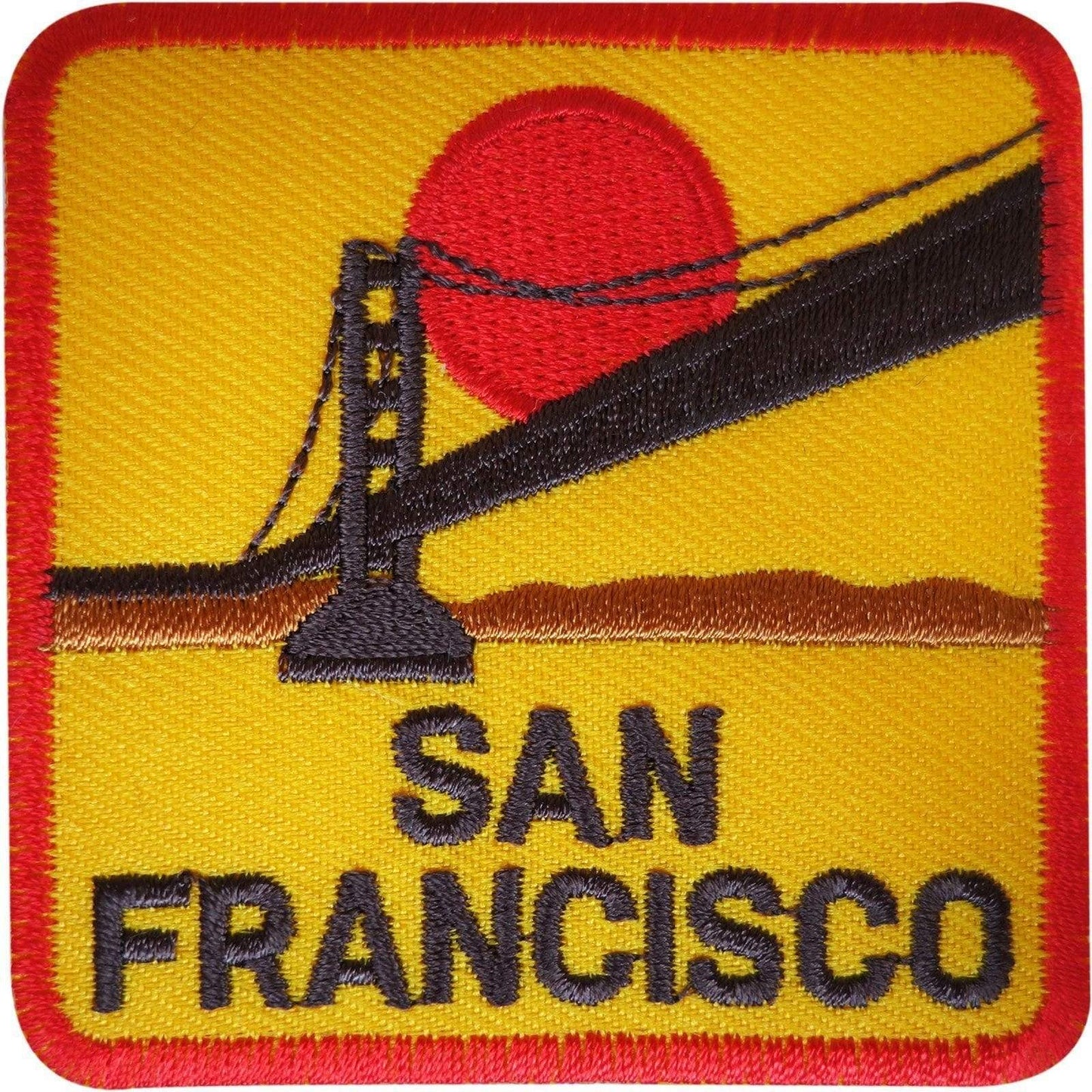 San Francisco Patch Badge Iron Sew On Embroidered California Golden Gate Bridge