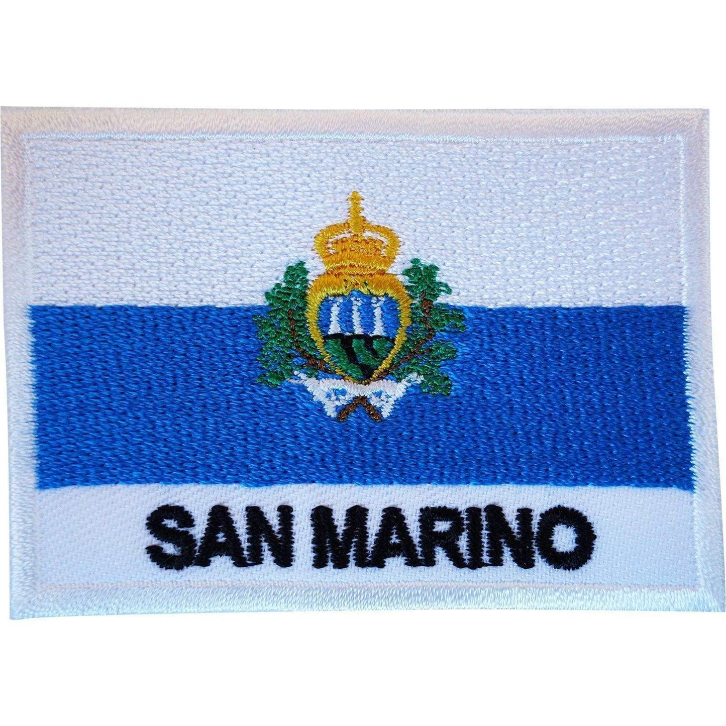 San Marino Flag Patch Iron On Sew On Embroidery Badge Embroidered Applique Italy