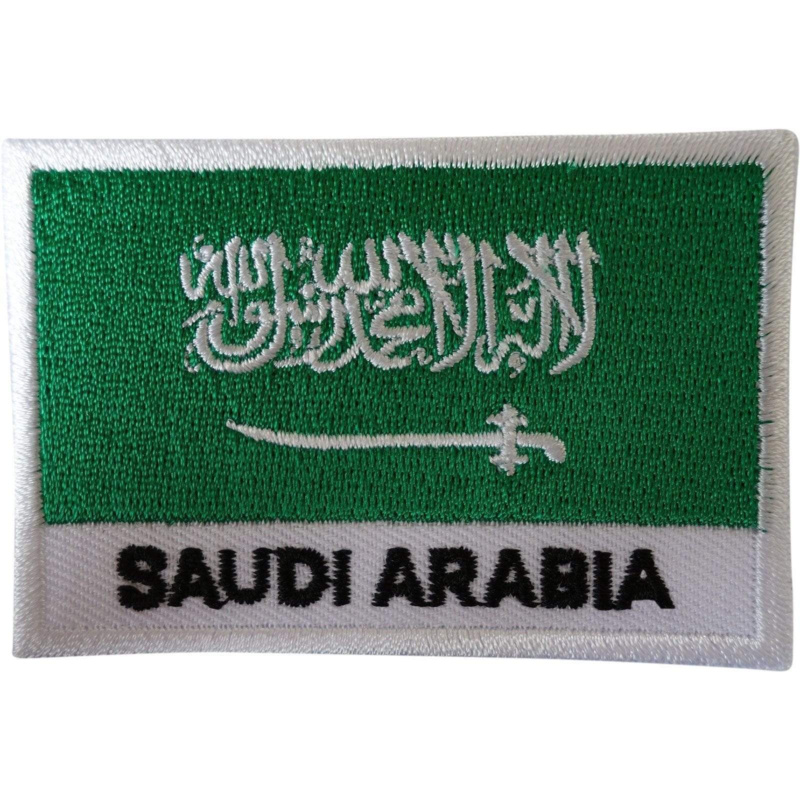 Saudi Arabia Flag Patch Iron Sew On Arabic Embroidered Badge Embroidery Applique