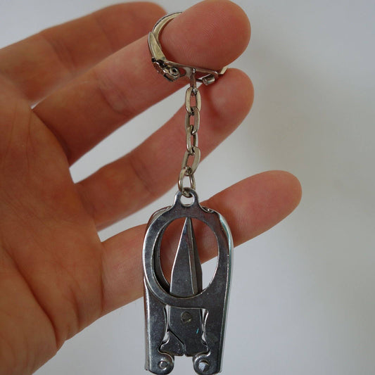 Scissors Keyring Keychain Metal Small Folding Portable Travel Mini Pocket Tool