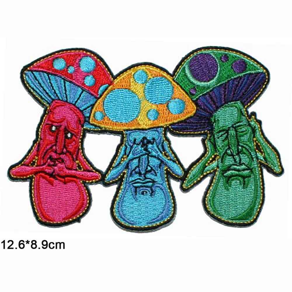 See No Evil Hear No Evil Speak No Evil Patch Iron Sew On Embroidered Badge Embroidery Applique