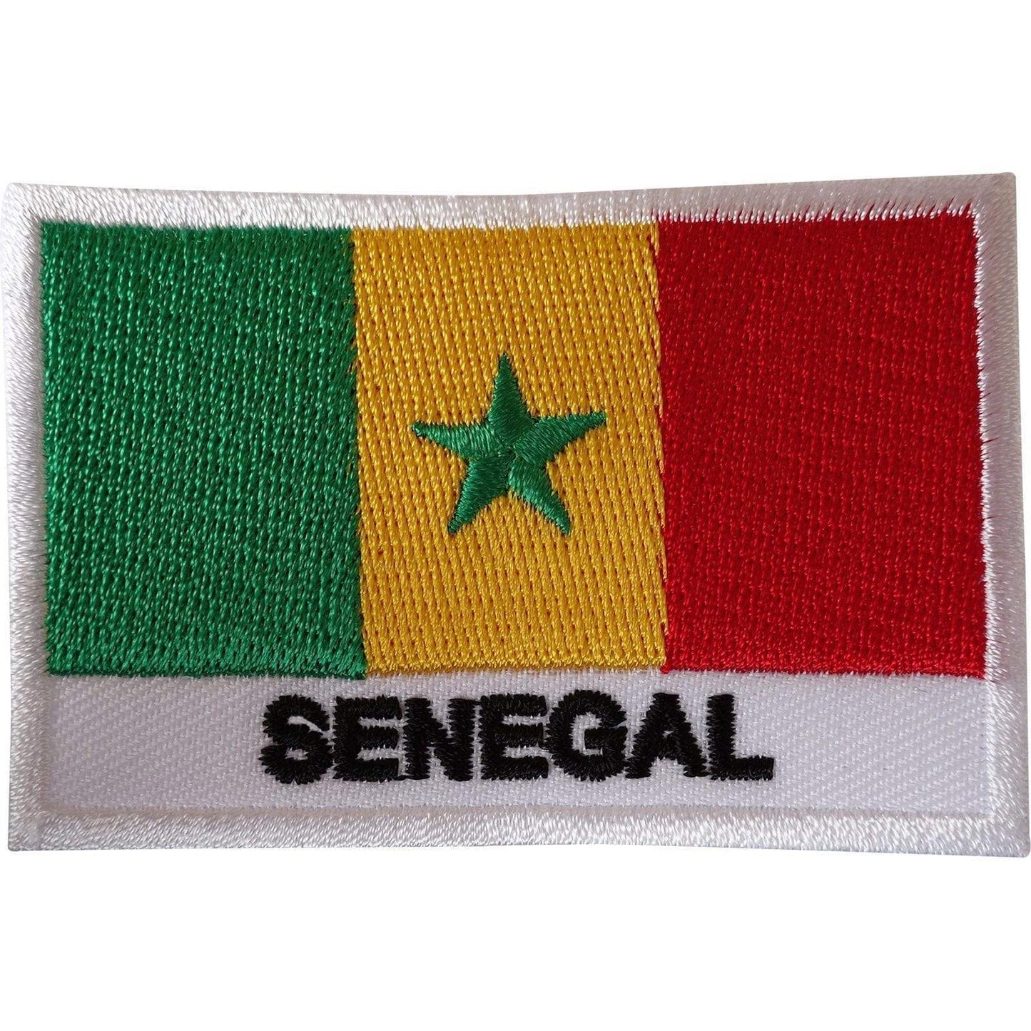 Senegal Flag Patch Sew On Clothes Jacket Bag Africa African Embroidered Badge