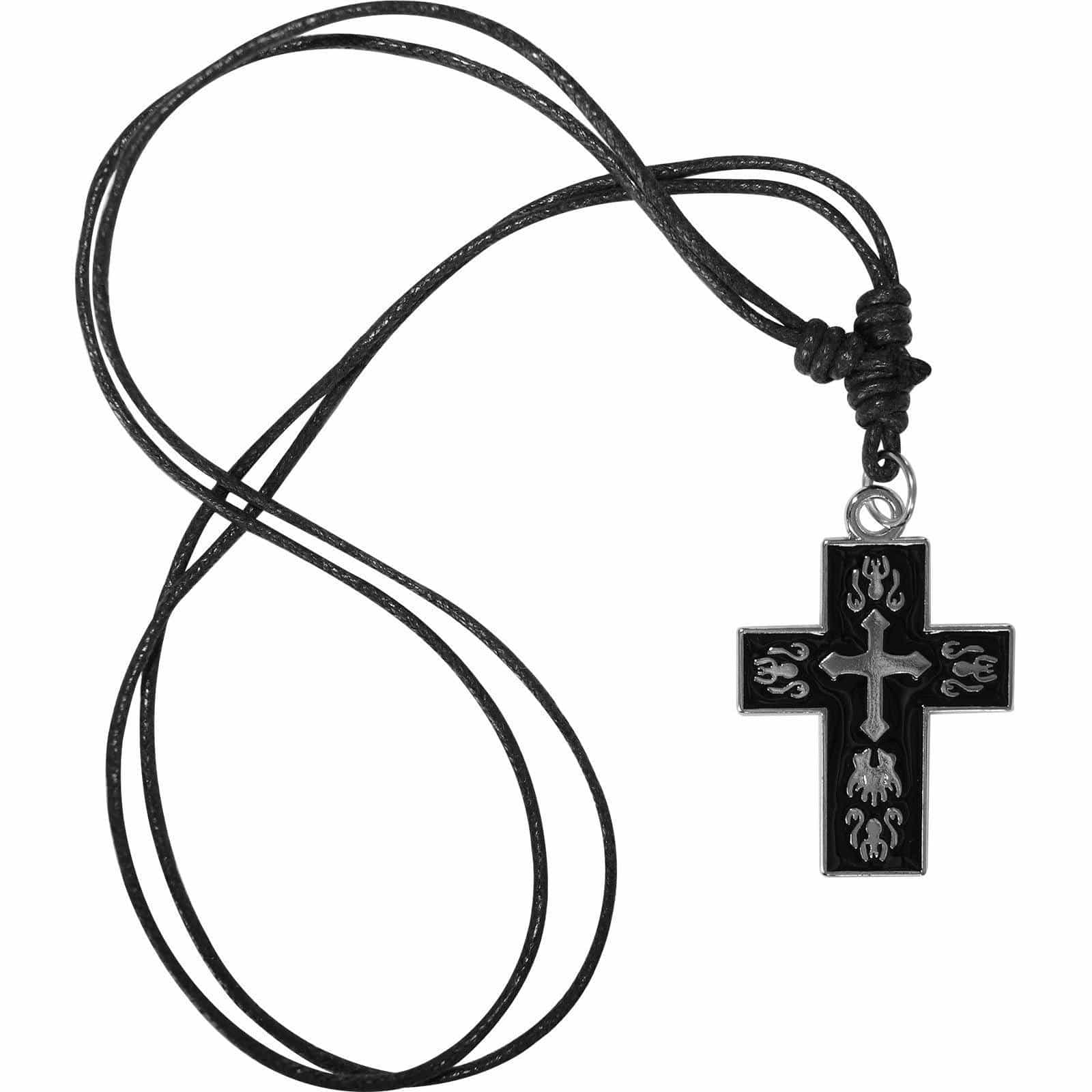 Silver Metal Crucifix Cross Chain Necklace Pendant Mens Womens Kids Jewellery