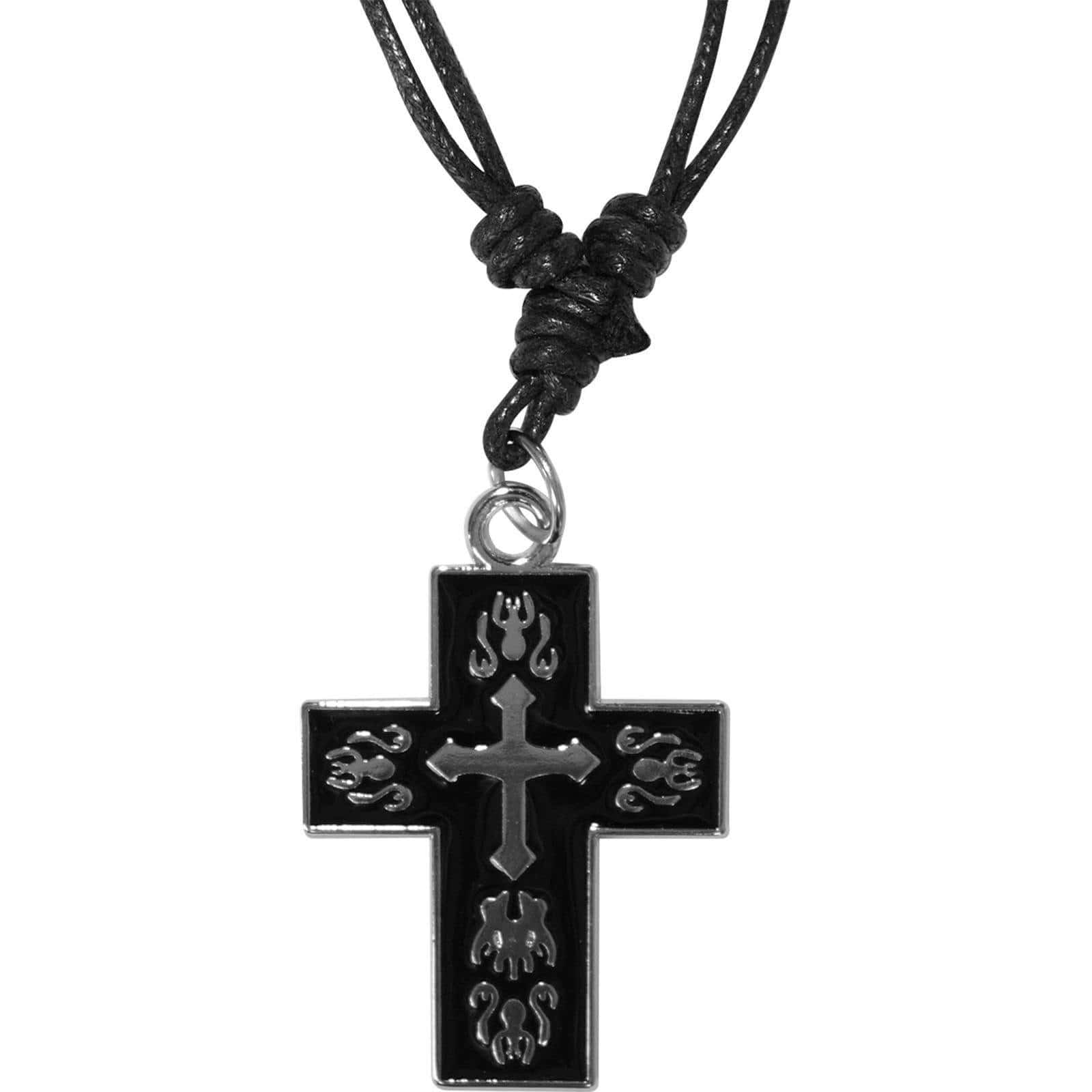 Silver Metal Crucifix Cross Chain Necklace Pendant Mens Womens Kids Jewellery