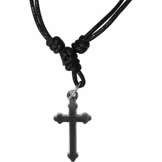 Silver Metal Jesus Cross Chain Necklace Pendant Mens Womens Childrens Jewellery