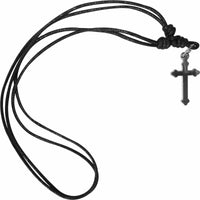 Silver Metal Jesus Cross Chain Necklace Pendant Mens Womens Childrens Jewellery
