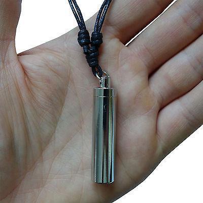 Silver Tone Tablet Medicine Box Pendant Chain Choker Necklace Pill Drug Locket
