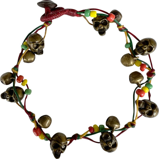 Skull Beads Anklet Rasta Reggae Foot Chain Ankle Bracelet Mens Womens Jewellery
