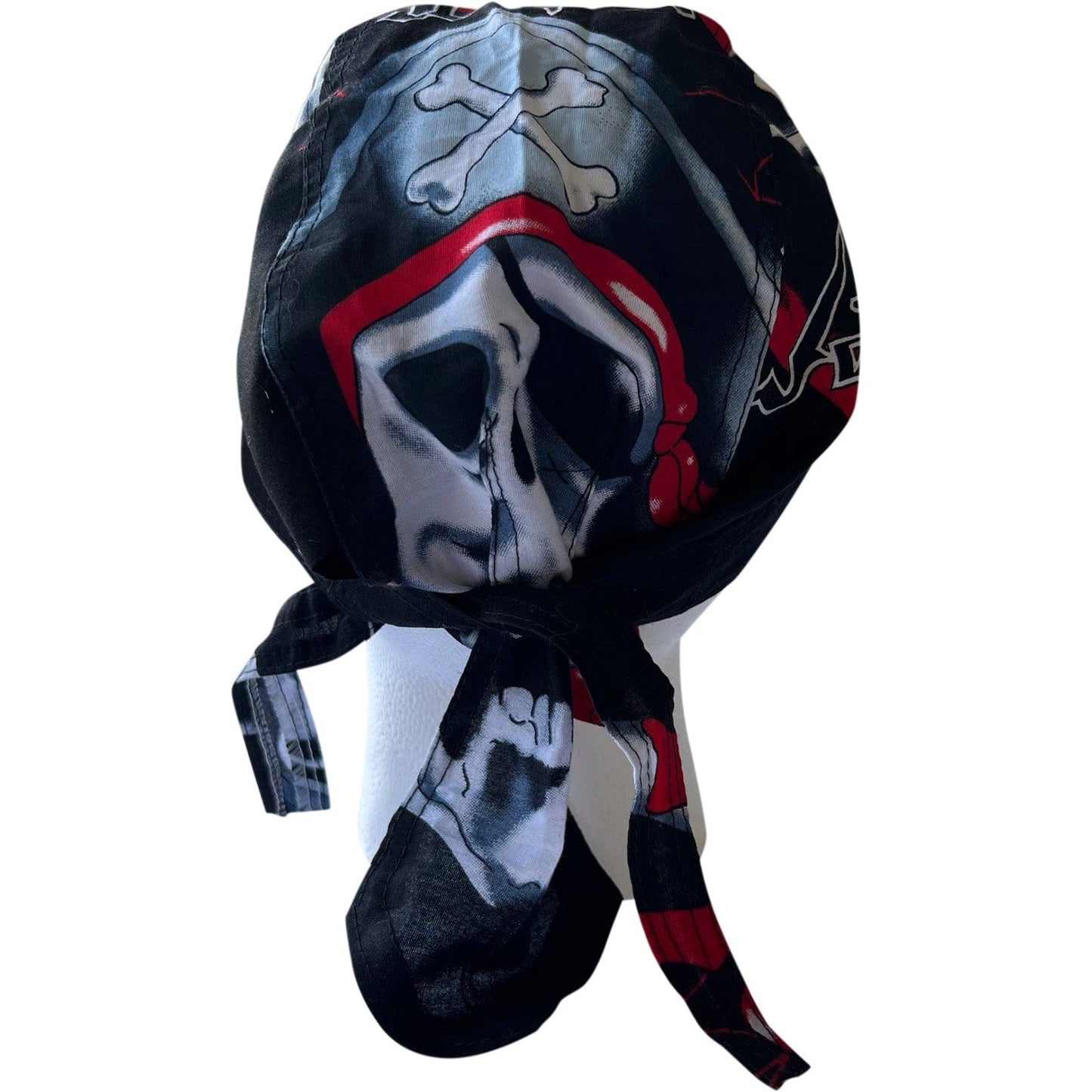 Skull Sword Black Zandana Bandana Motorbike Biker Sun Hat Cap Pirate Fancy Dress