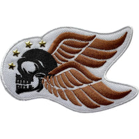 Skull Wings Star Bead Studs Patch Iron Sew On Clothes Bag Cap Embroidered Badge