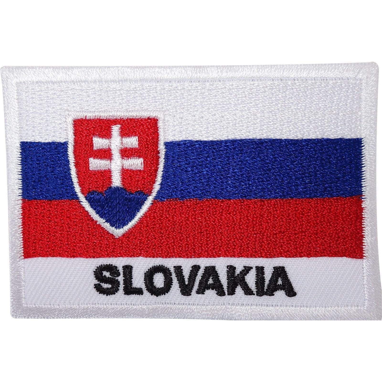 Slovakia Flag Embroidered Sew On Patch Slovakian Shirt Clothes Embroidery Badge