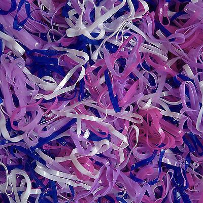 Small Lavender Blue Pink White Hair Elastic Bands Girls Elastics Band Scrunchies