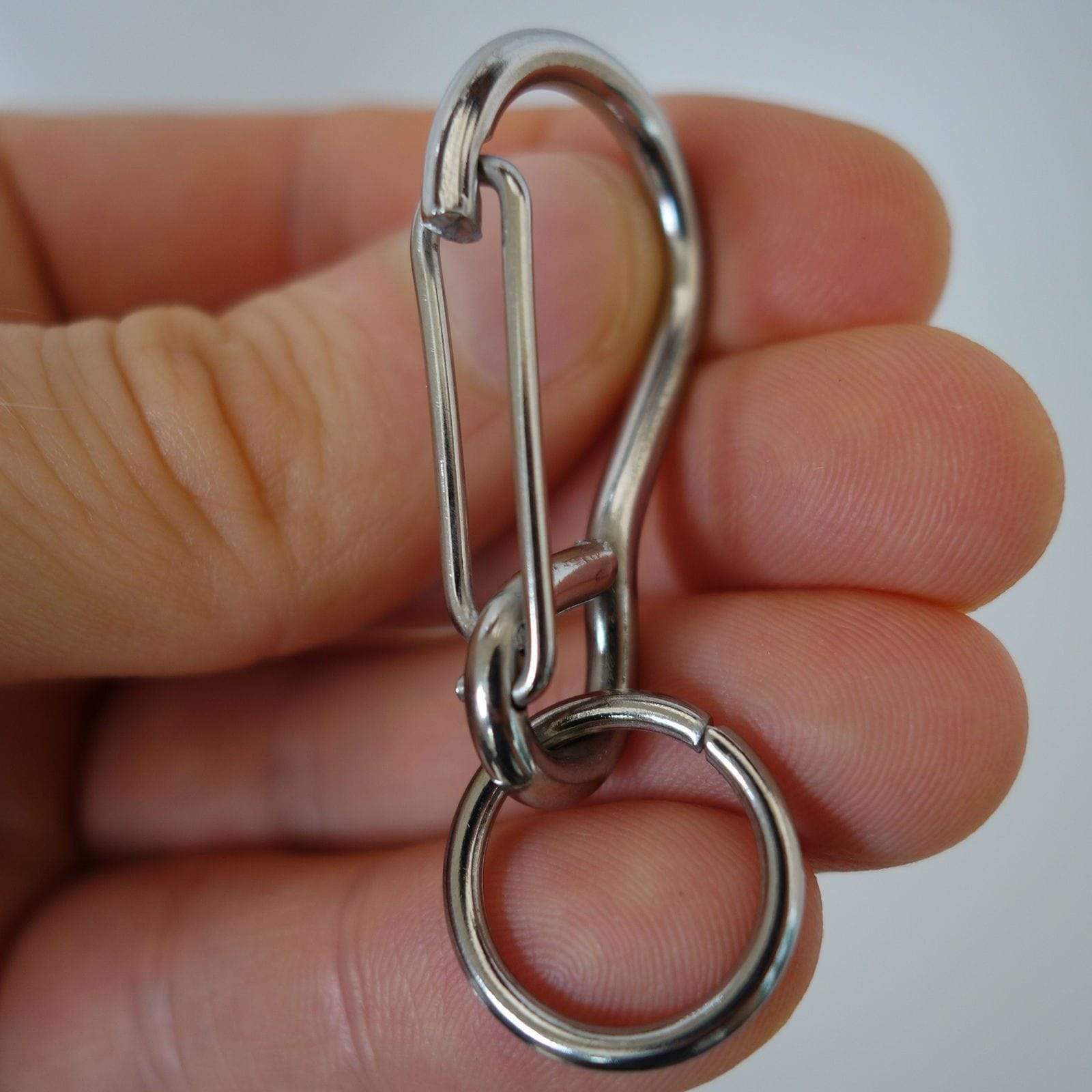 Small Metal Carabiner Key Ring Chain Holder Dog Collar Lead Harness Snap Clip Small Metal Carabiner Key Ring Chain Holder Dog Collar Lead Harness Snap Clip