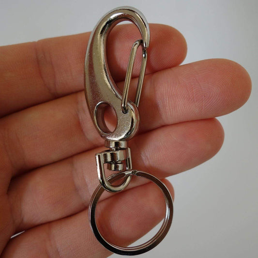 Small Metal Carabiner Keyring Chain Key Holder Dog Collar Lead Harness Snap Clip Small Metal Carabiner Keyring Chain Key Holder Dog Collar Lead Harness Snap Clip