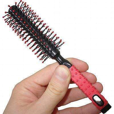 Small Round Pocket Handbag Hair Brush Blow Dryer Travel Comb Hairdresser Salon