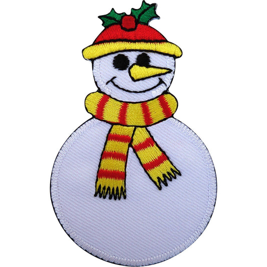 Snowman Patch Iron Sew On Badge Embroidered Christmas Decoration Craft Applique